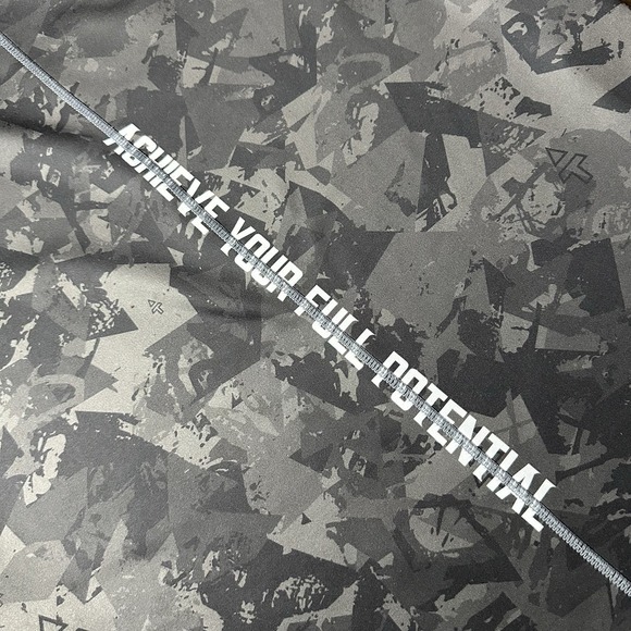 UNRL Hoodie Mens Large Black AOP Adam Thielen Short Sleeve Sweatshirt Gym Train - Picture 8 of 8